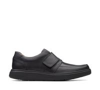Clarks Un Abode Strap, Mocasines Hombre, Negro (Black Leather-), 42 EU