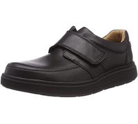 Clarks Un Abode Strap, Mocasines Hombre, Negro (Black Leather-), 44.5 EU