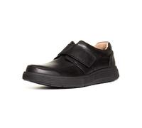 Clarks Un Abode Strap, Mocasines Hombre, Negro (Black Leather-), 44 EU