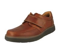 Clarks Un Abode Tira Hombre sin Estructura Cuero Ancho G O H Fit Cierre Adhesivo