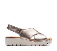 Clarks Un Karely Sun, Chanclas para Mujer Dorado Gold Metallic, 42 EU