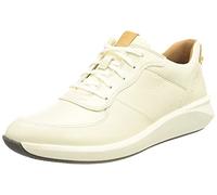 Clarks Un Rio Sprint Leather, Zapatillas Mujer, White Combi, 38 EU