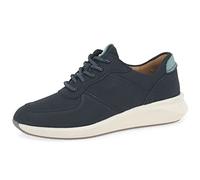 Clarks Un Rio Sprint, Zapatillas, para Mujer, Azul (Navy Nubuck), 42 EU