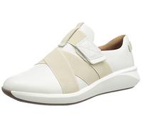 Clarks Un Rio Strap, Mocasines, para Mujer, Blanco (White Leather), 37 EU