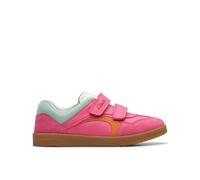 Clarks Unisex Kid's Disco Vibe K. Sneaker, Hot Pink, 7 UK