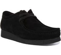 CLARKS Wallabee Evo ante Suave Crepé Bota Hombre ante Negro GB 7-12