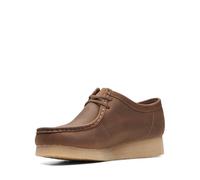 Clarks Wallabee PadmoraMary Jane - Zapatos Planos para Mujer, Piel castaña, 36 EU