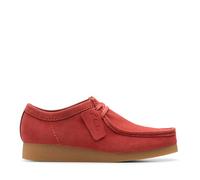 Clarks - WallabeeEVO, Derby De Las Mujeres, Red Suede,