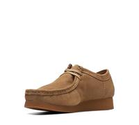 Clarks WallabeeEVO, Derby Hombre, Dark Sand Suede, 45 EU
