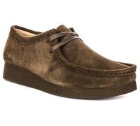 Clarks WallabeeEVO, Zapatillas Mujer, Olive Suede, 40 EU