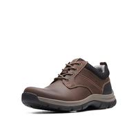 Clarks Walpath Low Oxford para Hombre, Cuero marrón, 42 EU