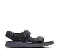 Clarks Wesley Bay, Sandalia, para Hombre, Negro (Black), 41 EU