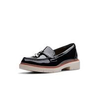 Clarks Westlynn Bella, Mocasín Mujer, Negro Satinado, 38.5 EU