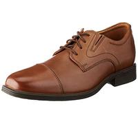 Clarks Whiddon Cap Dark Tan Leather 9 D (M)