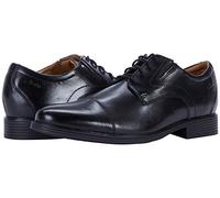 Clarks Whiddon Cap, Oxford Hombre, Piel Negra, 41 EU Ancho