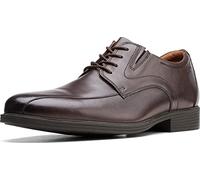 Clarks Whiddon Pace, Oxford Hombre, Cuero marrón Oscuro, 48 EU
