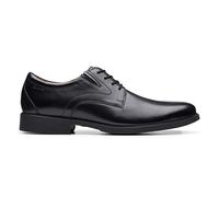 Clarks Whiddon Plain, Oxford Plano Hombre, Piel Negra, 48 EU
