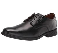Clarks Whiddon Plain, Zapatos Oxford para Hombre Black Leather 555555, 42.5 EU Ancho