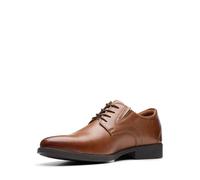Clarks Whiddon Plain, Zapatos Oxford para Hombre Dark Tan Leather, 44.5 EU