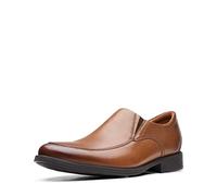 Clarks Whiddon Step Dark Tan Leather 9.5 EE - Wide