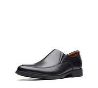 Clarks Whiddon Step, Mocasines Hombre, Black Leather, 41.5 EU