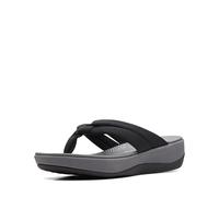 Clarks Women's Arla Kaylie Flip-Flop, Black Textile, 9
