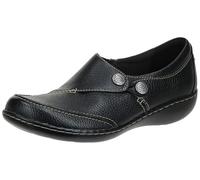Clarks Ashland Lane Q, Mocasín Mujer, Black, 39.5 EU Ancho