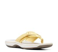 Clarks Women's Breeze Sea Flip-Flop, Yellow Synthetic, 40 EU
