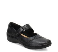 Clarks Women's Cora Gema Mary Jane Flat, Einheitsgröße Weit, Piel Negra, 6 UK Wide