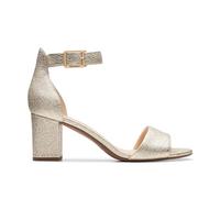 Clarks Women's Deva Mae Ankle Strap Heels, Gold, 42 EU