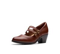 Clarks Women's Emily2 Jane Pump, marrón (Tan Leather), 40 EU