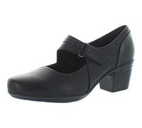 Clarks Women's Emslie Lulin Pump, Piel Negra, 4 UK Wide