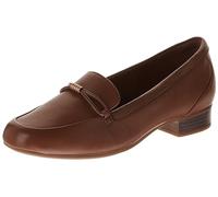 Clarks Women's Juliet Shine Loafer, marrón (Tan Leather), 41 EU