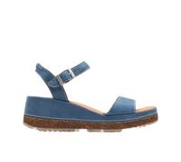 Clarks Women's Kassanda Lily Sandal, Blue Nubuck, 41.5 EU