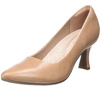 Clarks Kataleyna Gem, Zapatos de tacón Mujer, Warm Beige Leather, 42 EU
