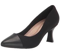 Clarks Women's Kataleyna Rose Pump, Piel Negra, 39 EU