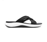 Clarks - Sandalias Mira Isle para mujer, Negro (Black Textile), 40 EU