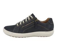 Clarks Women's Nalle Lace Sneaker, Nubuck azul marino., 35.5 EU