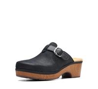 Clarks Women's Paizlee Nora Clog, Gamuza Negra, 41.5 EU
