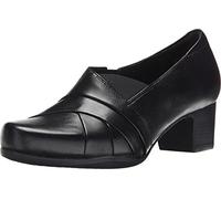 Clarks Women's Rosalyn Adele Slip-On Loafer, Piel Negra, 39.5 EU