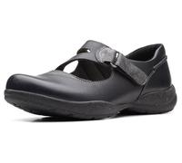 Clarks Women's Roseville Jane Mary Flat, Black Comb, Numeric_10