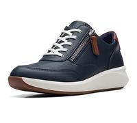 Clarks Women's Un Rio Zip Sneaker, Blue, 36 EU