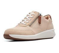 Clarks Un Rio Zip, Zapatillas Mujer, Light Sand Nub, 39.5 EU