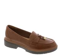 Clarks Women's Westlynn Bella Loafer, Tan Leather, 6.5 Wide