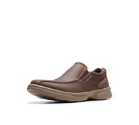 Clarks Zapatillas Bradley Step para Hombre, Cuero de Cera de Abeja, 45.5 EU Ancho