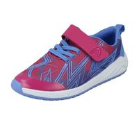 Clarks Zapatillas Casual Infantil Aeon Pace, Cierre Abrojo, Negro/Gris/Azul/Rosa