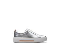 Clarks Zapatillas de mujer Hollyhock Walk en cuero plata. Plata 5