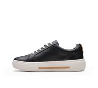 Clarks 261763074, Zapatillas Mujer, Black Leather, 39.5 EU