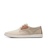 Clarks Zapatillas Gereld Tie para Hombre, Tela de Arena, 44 EU