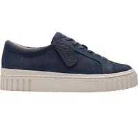 Clarks Zapatillas Mayhill Walk para mujer, Azul marino (Navy Nubuck), 9.5 Wide